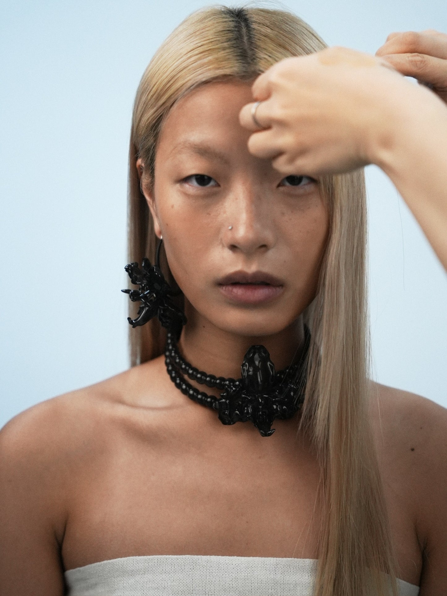 Orchid Pearl Choker