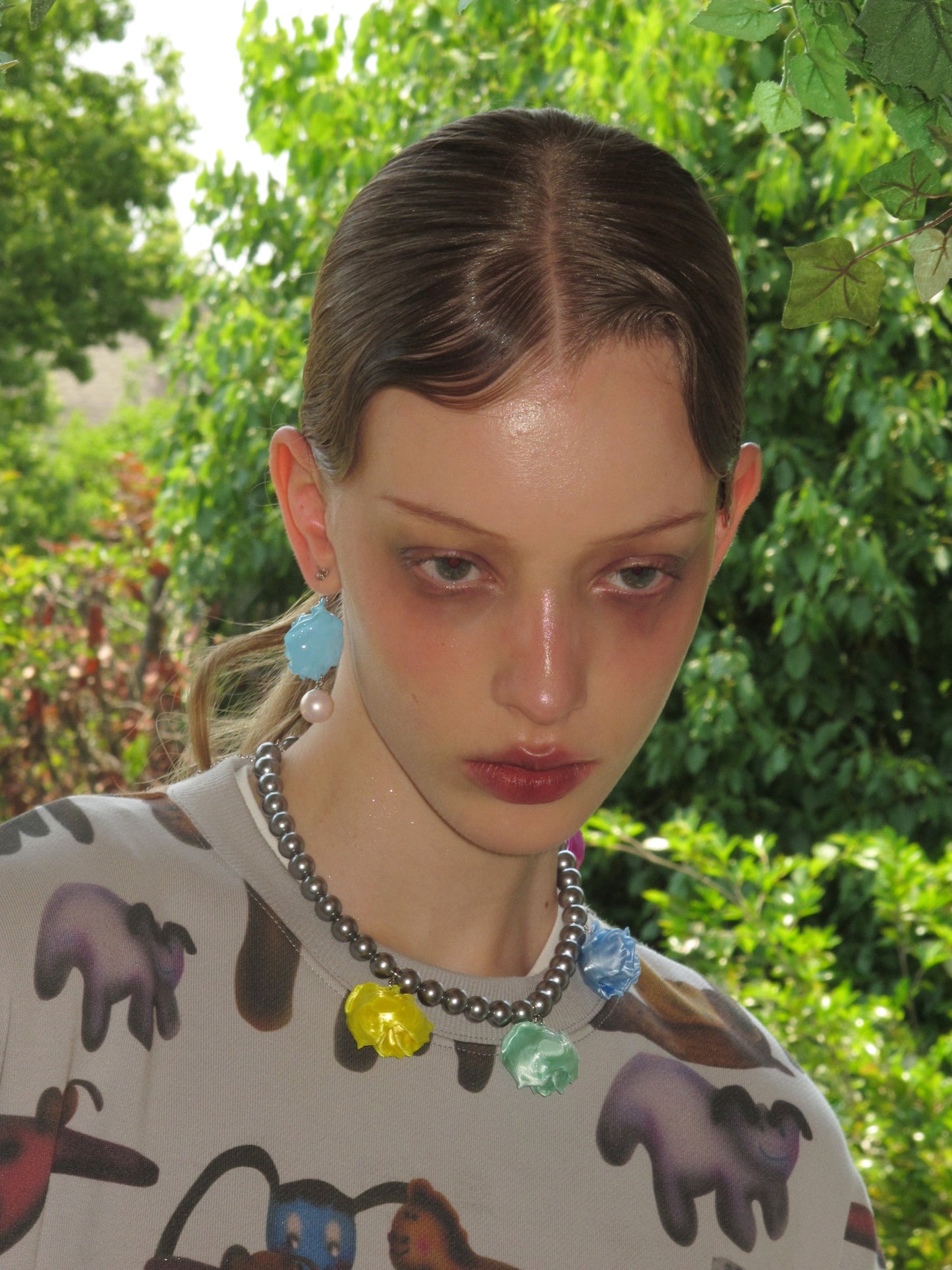 Rose Pearl Earring