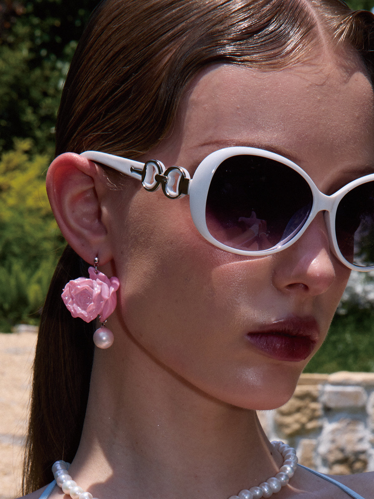 Rose Pearl Earring