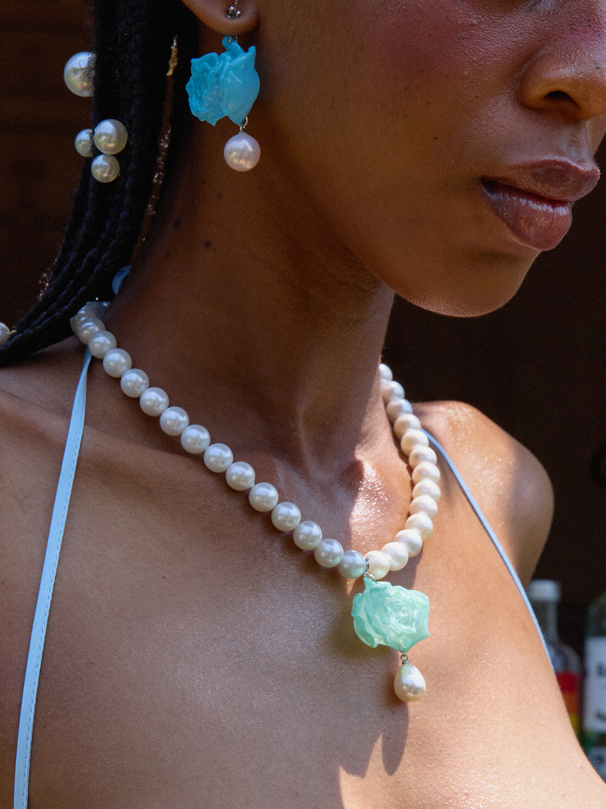 Rose Pearl Necklace