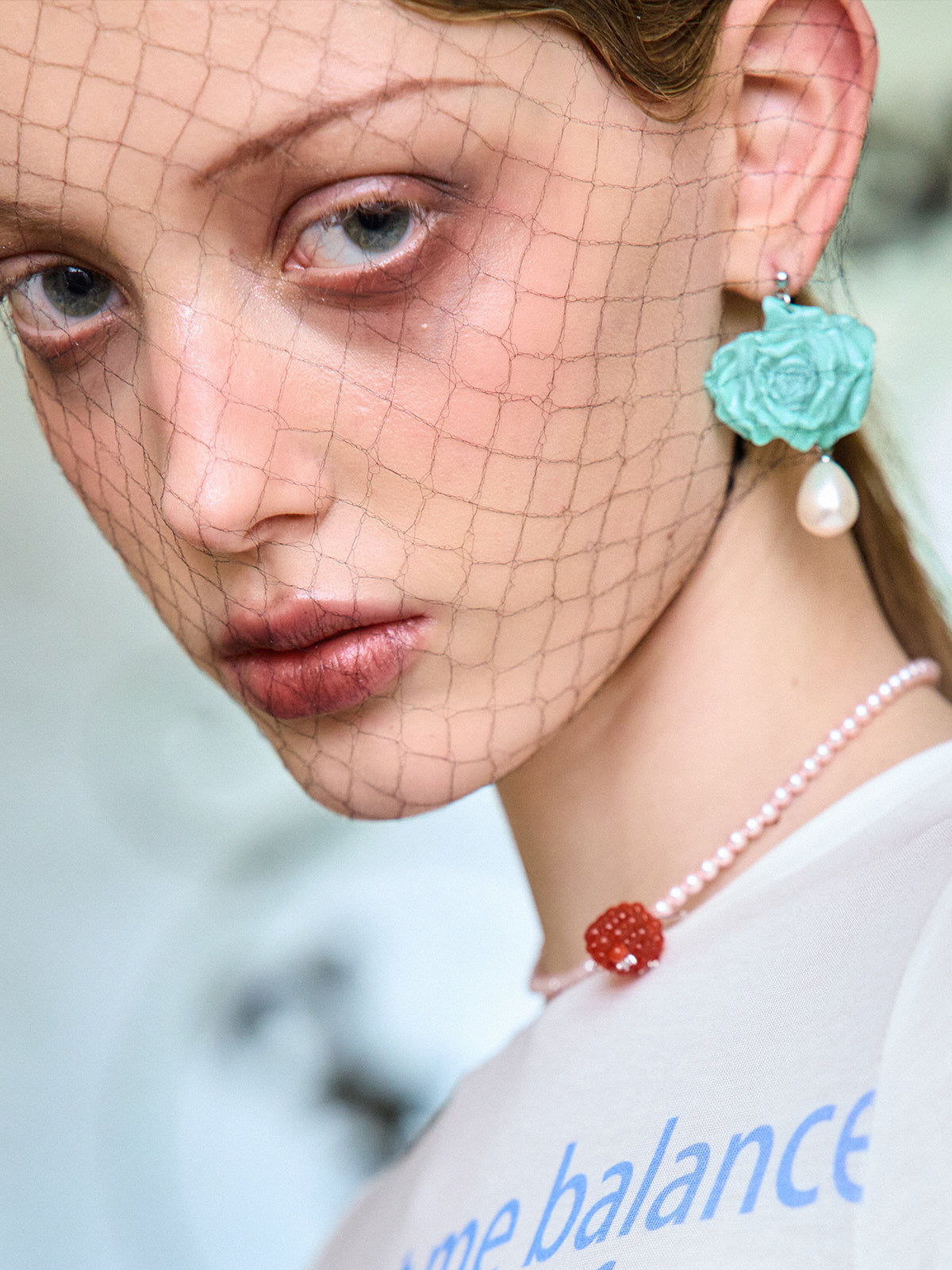 Rose Pearl Earring