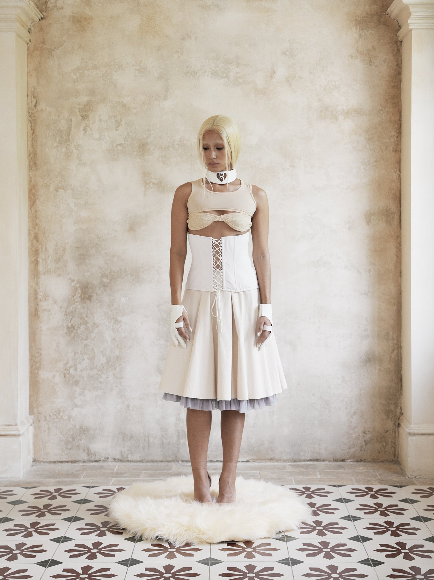 Tulle Pleated Skirt