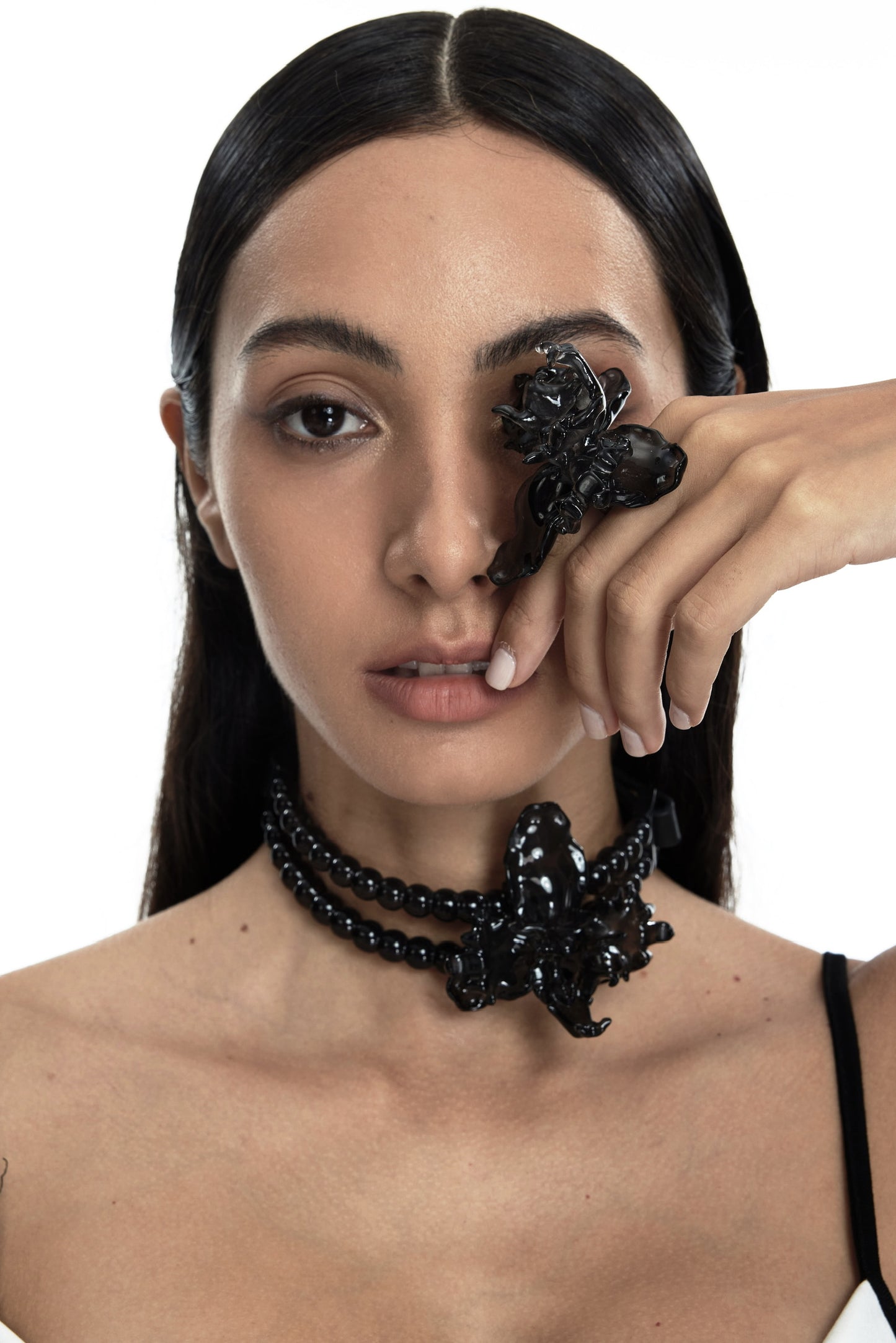 Orchid Pearl Choker