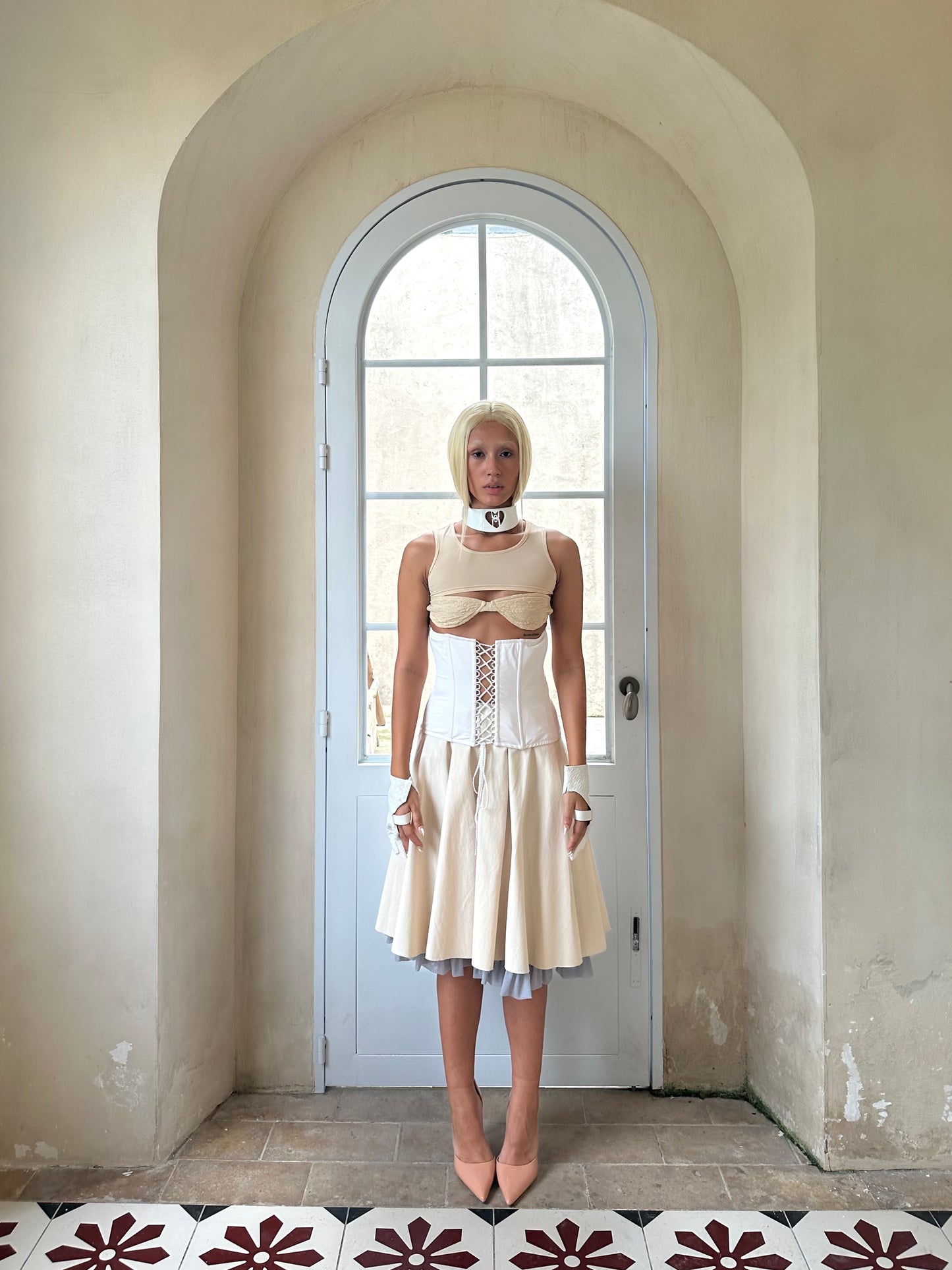 Tulle Pleated Skirt