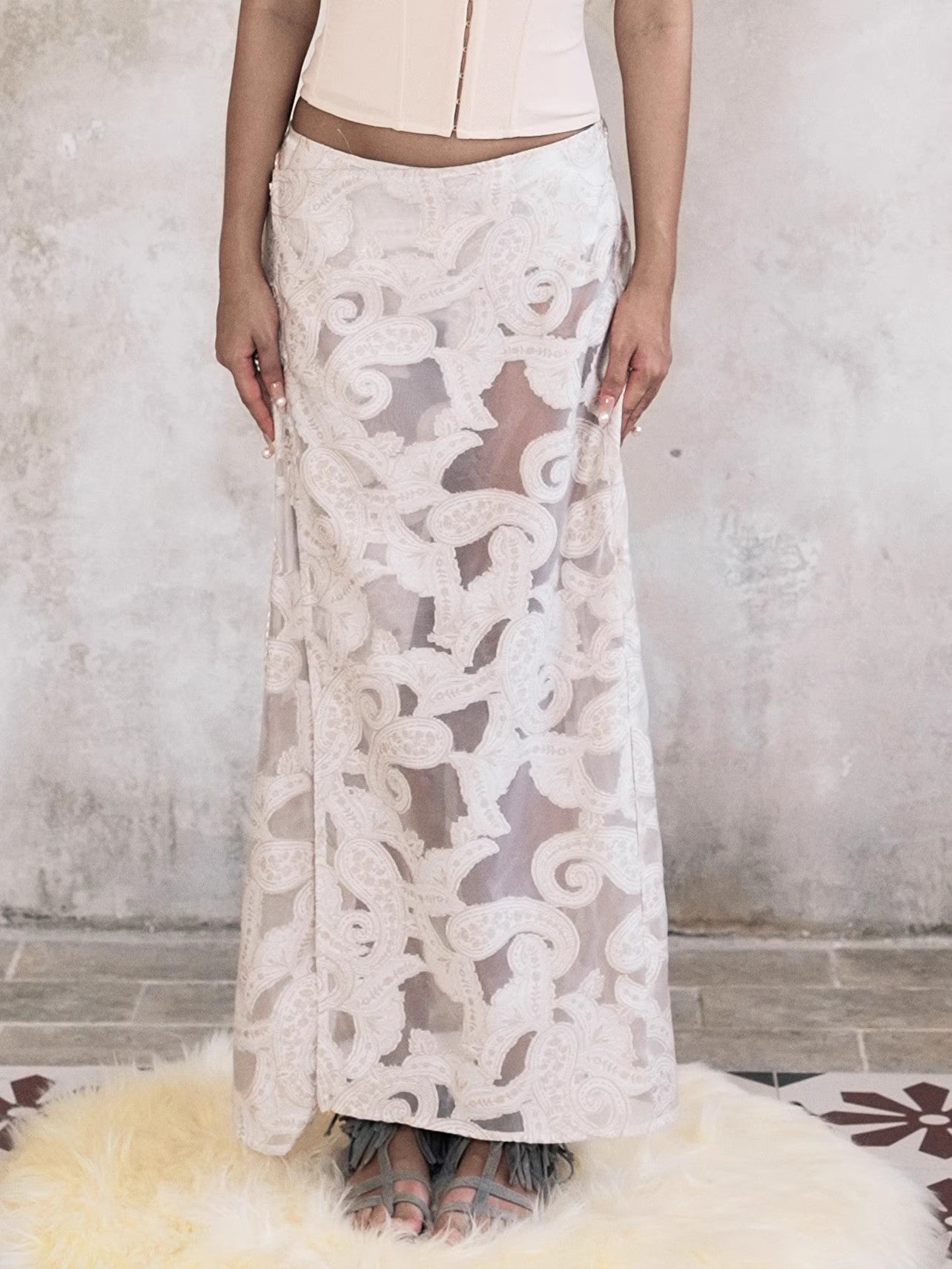 Paisley Wrap Skirt