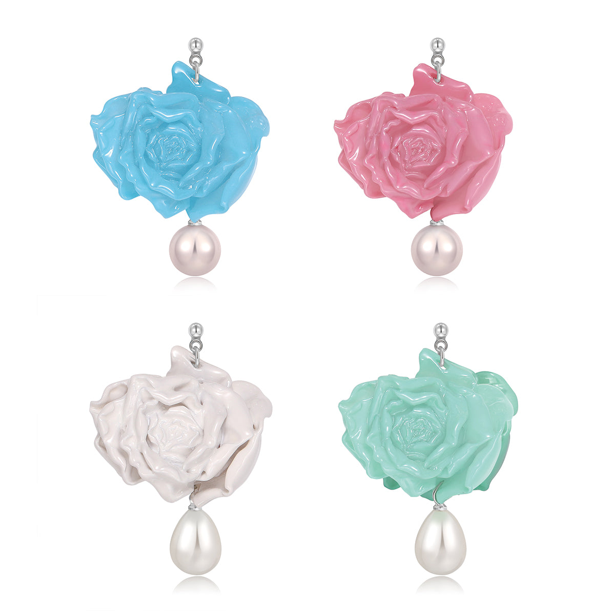 Rose Pearl Earring