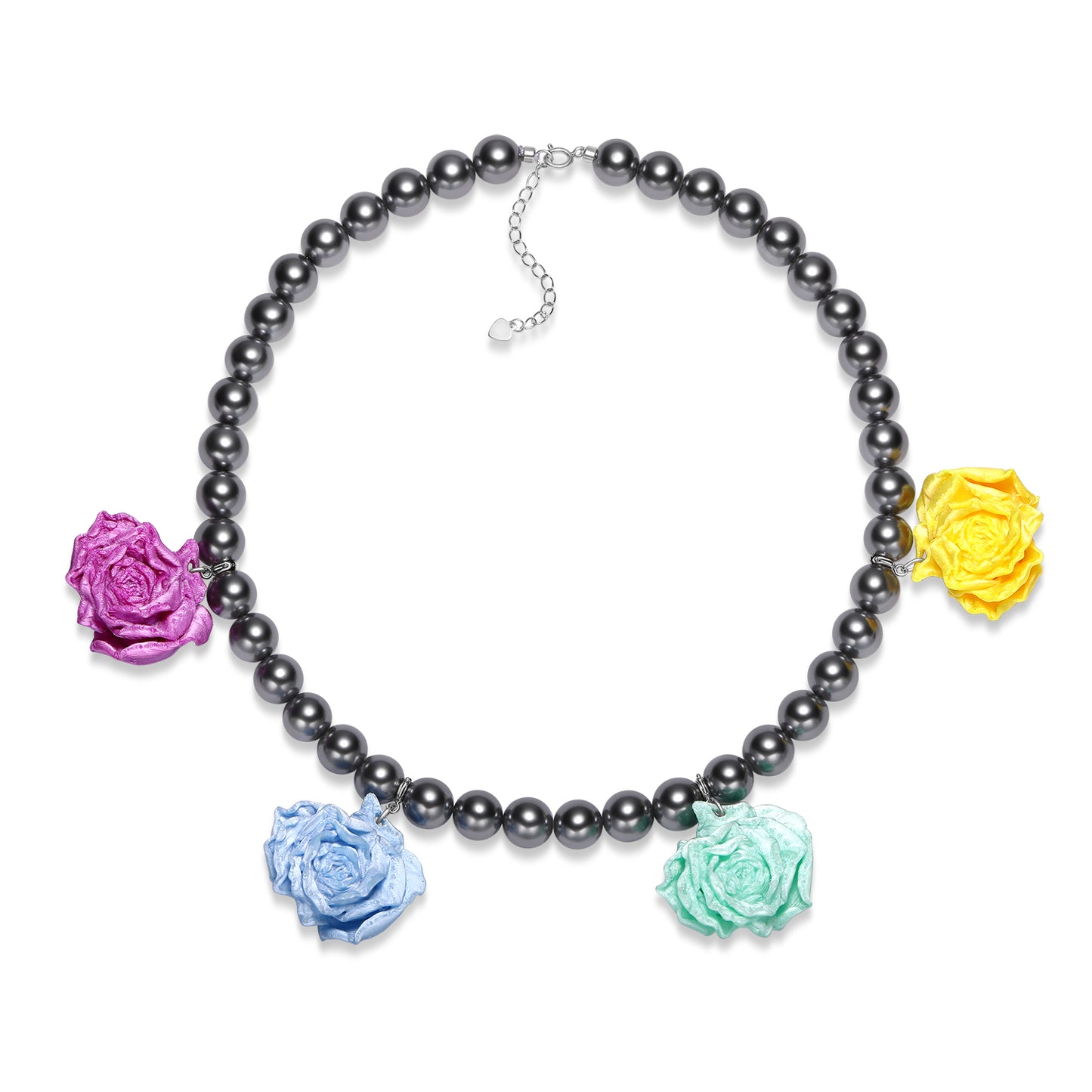 Roses Set Pearl Necklace