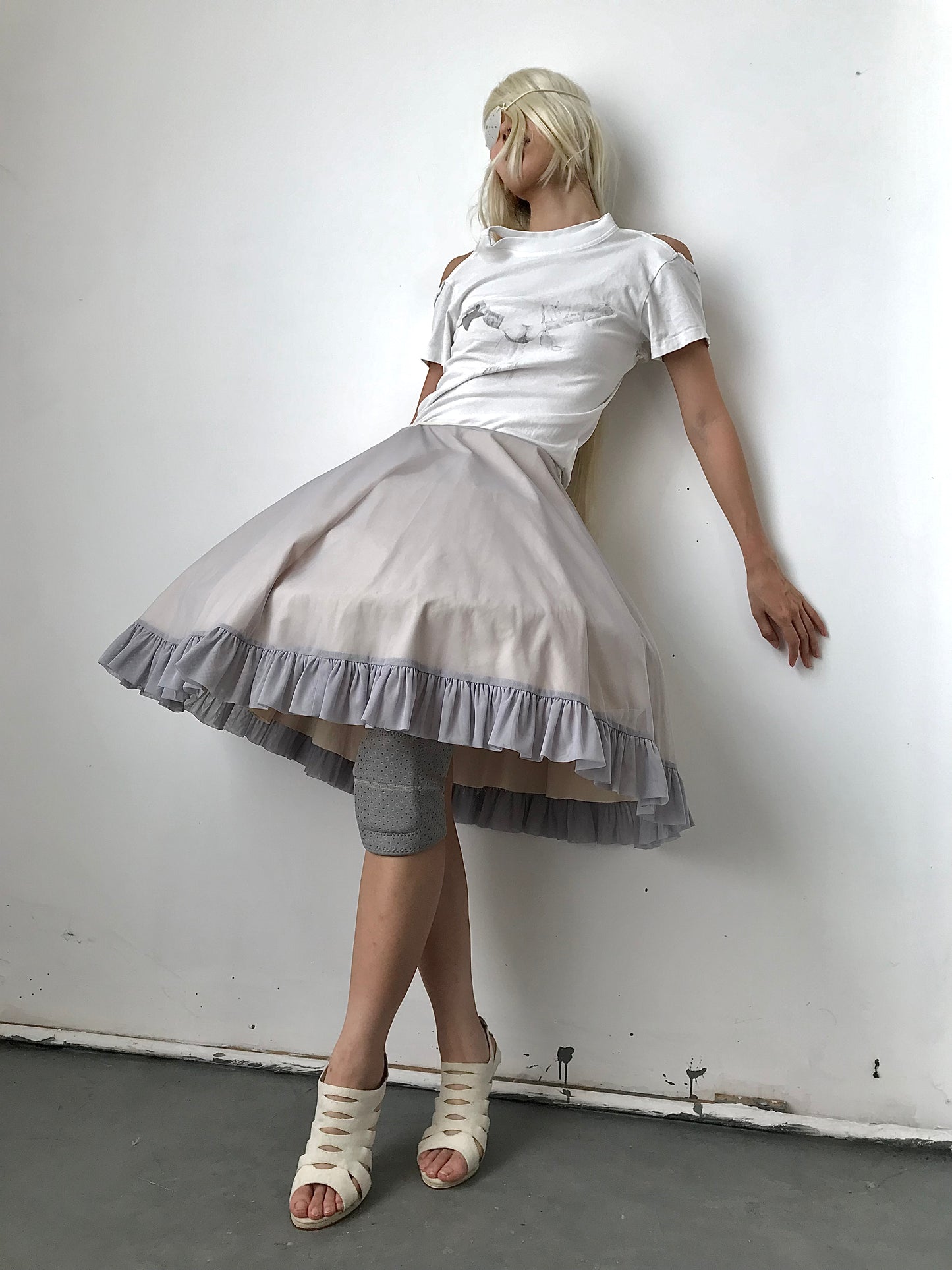 Tulle Pleated Skirt