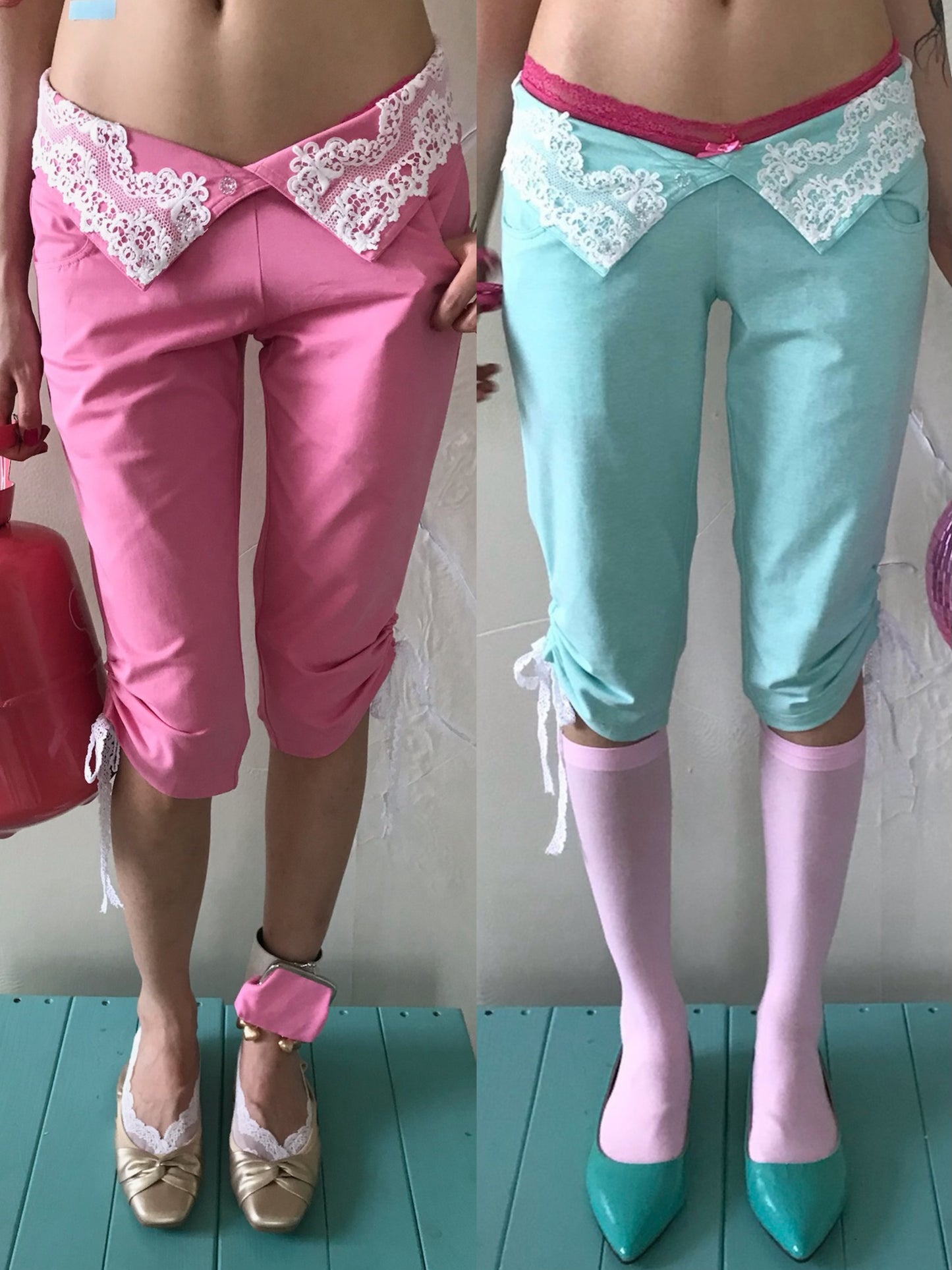 Bubblegum Lace Pants