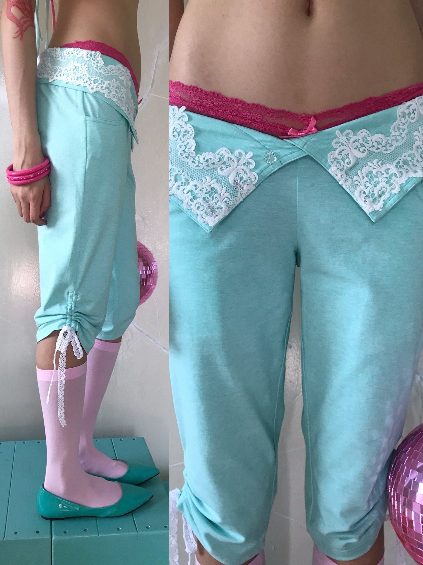 Bubblegum Lace Pants
