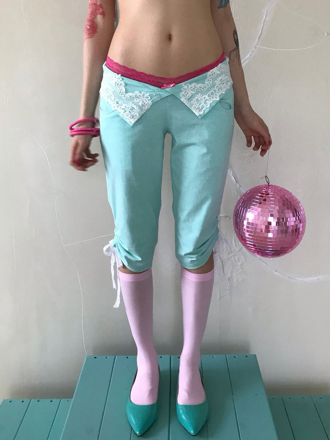 Bubblegum Lace Pants