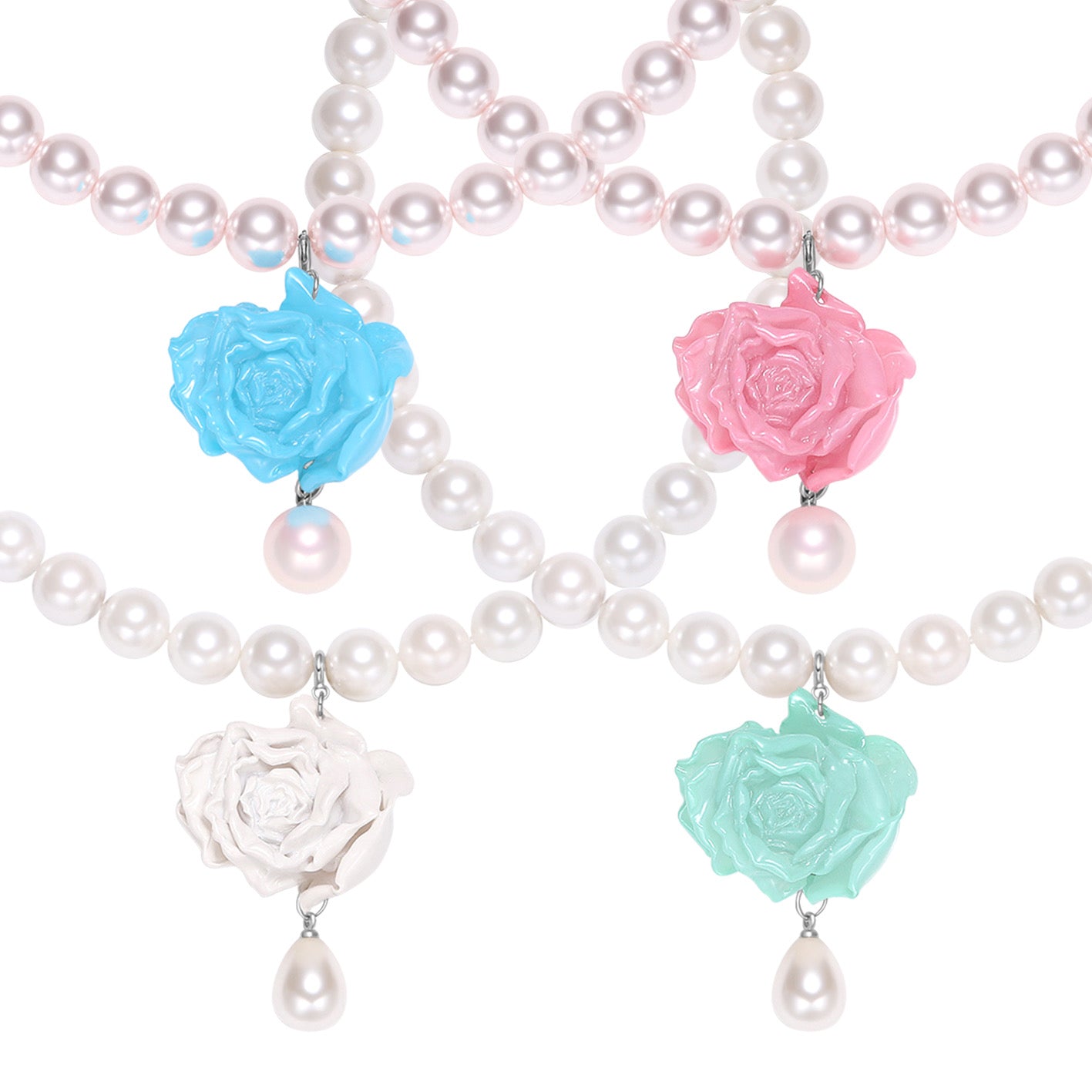 Rose Pearl Necklace